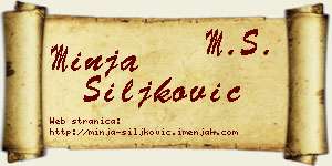 Minja Šiljković vizit kartica